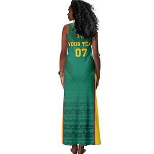 Custom Cameroon Football Tank Maxi Dress Nations Cup 2024 Les Lions Indomptables