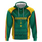 Custom Cameroon Football Zip Hoodie Nations Cup 2024 Les Lions Indomptables