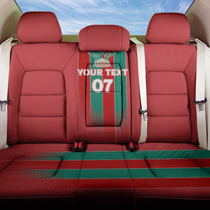 Custom Morocco Football Back Car Seat Cover Nations Cup 2024 Atlas Lions