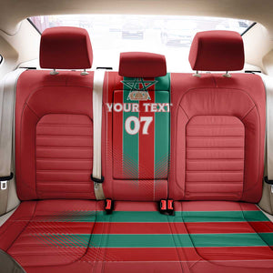 Custom Morocco Football Back Car Seat Cover Nations Cup 2024 Atlas Lions