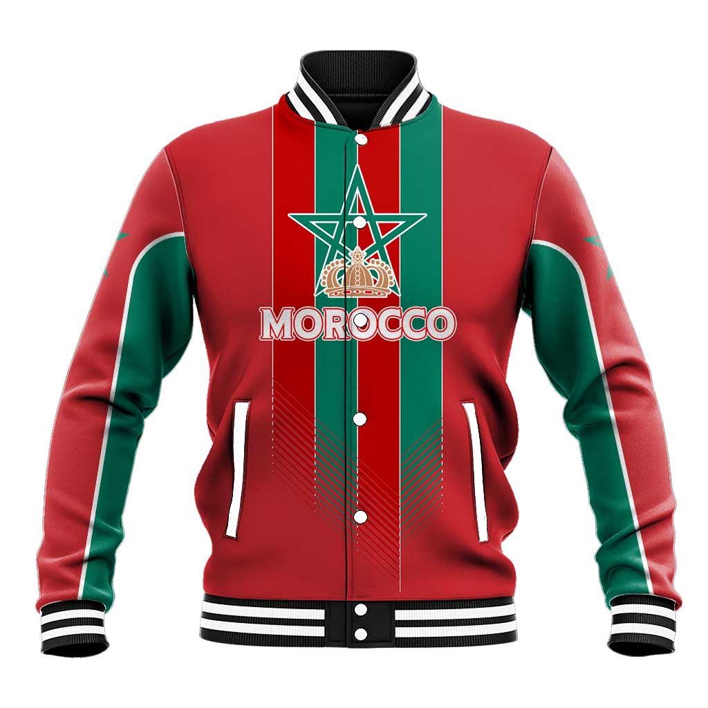 Custom Morocco Football Baseball Jacket Nations Cup 2024 Atlas Lions LT7