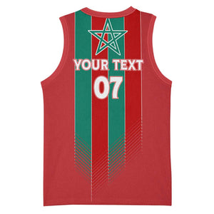 Custom Morocco Football Basketball Jersey Nations Cup 2024 Atlas Lions LT7