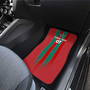 Custom Morocco Football Car Mats Nations Cup 2024 Atlas Lions