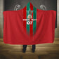 Custom Morocco Football Hooded Blanket Nations Cup 2024 Atlas Lions