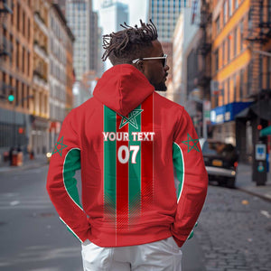 Custom Morocco Football Hoodie Nations Cup 2024 Atlas Lions