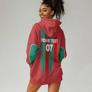 Custom Morocco Football Hoodie Dress Nations Cup 2024 Atlas Lions