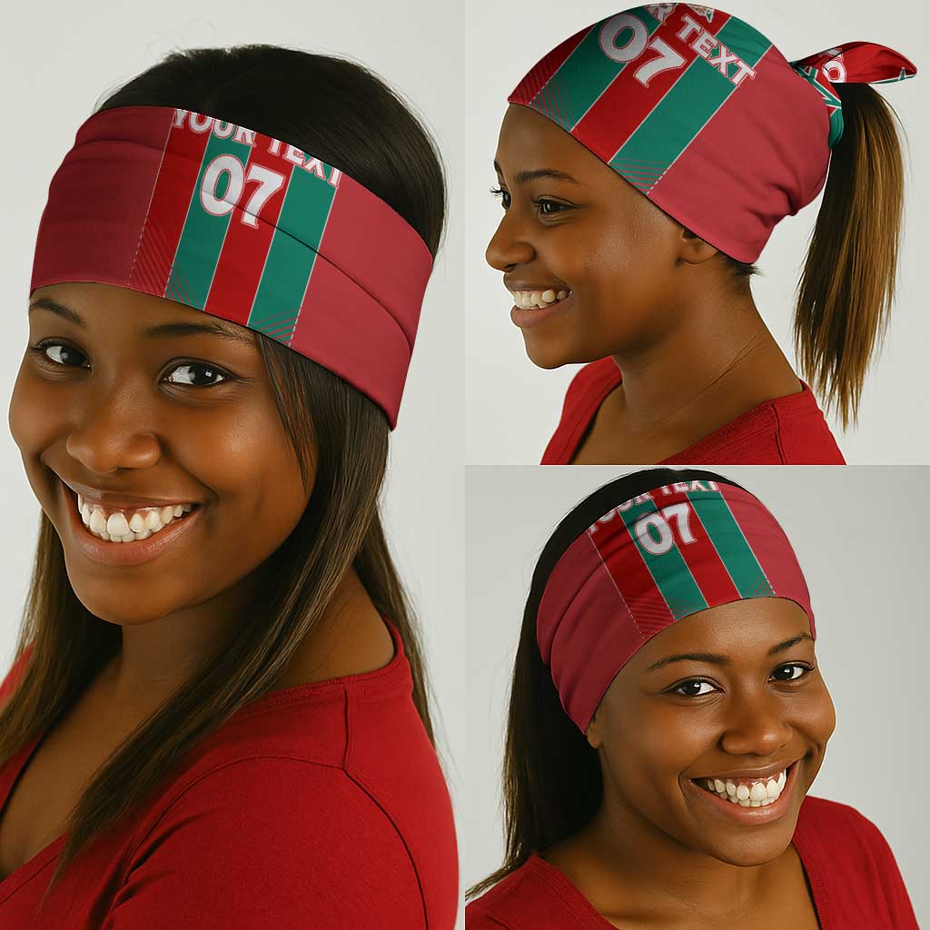 Custom Morocco Football Neck Gaiter Nations Cup 2024 Atlas Lions LT7