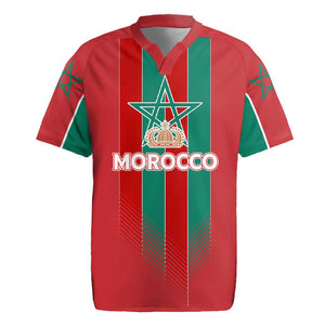 Custom Morocco Football Rugby Jersey Nations Cup 2024 Atlas Lions