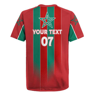 Custom Morocco Football Rugby Jersey Nations Cup 2024 Atlas Lions