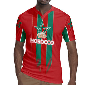 Custom Morocco Football Rugby Jersey Nations Cup 2024 Atlas Lions