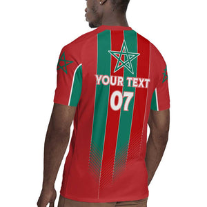 Custom Morocco Football Rugby Jersey Nations Cup 2024 Atlas Lions