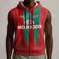 Custom Morocco Football Sleeveless Zip Hoodie Nations Cup 2024 Atlas Lions - African Pride