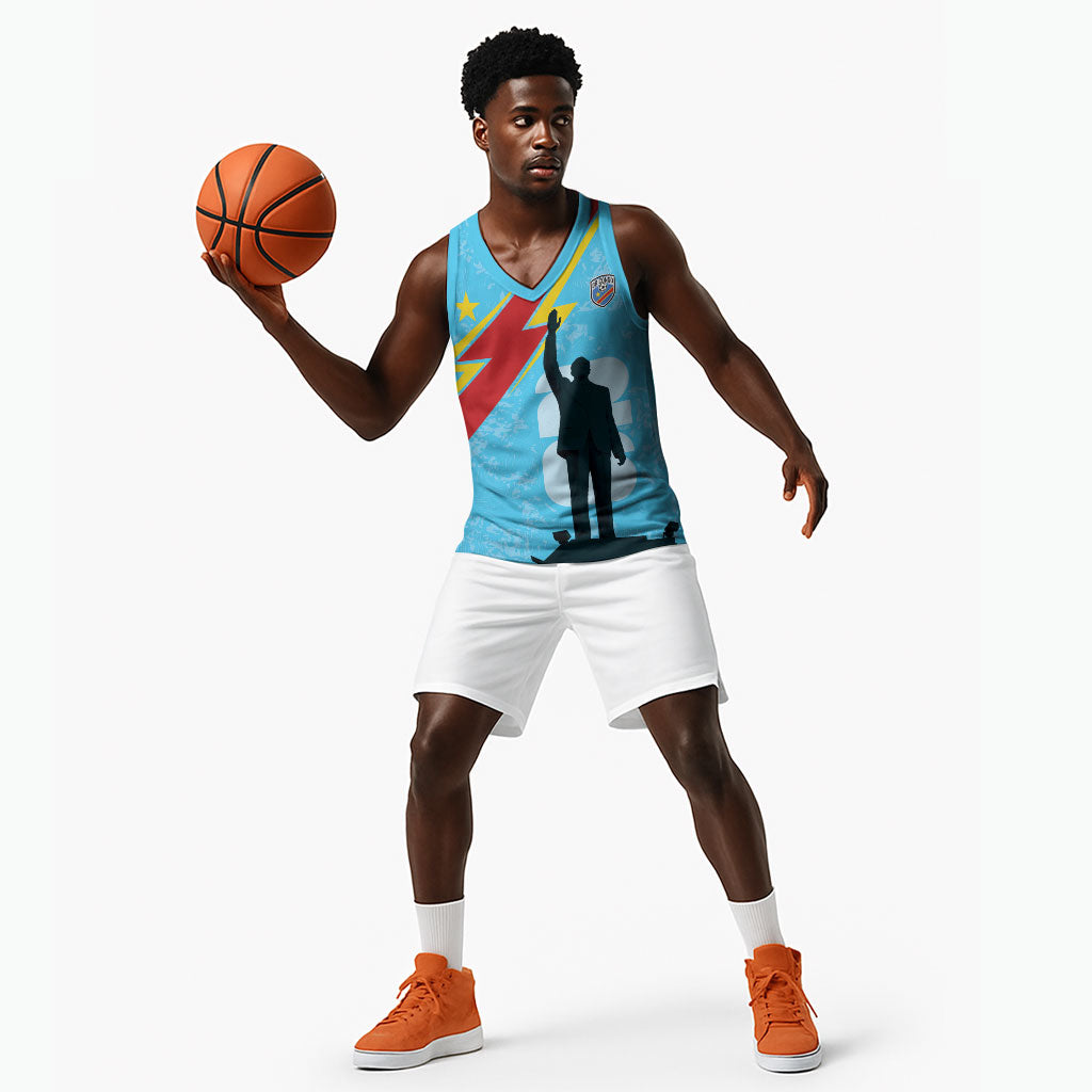 DR Congo WC2026 Custom Basketball Jersey Lumumba Eva Inspired