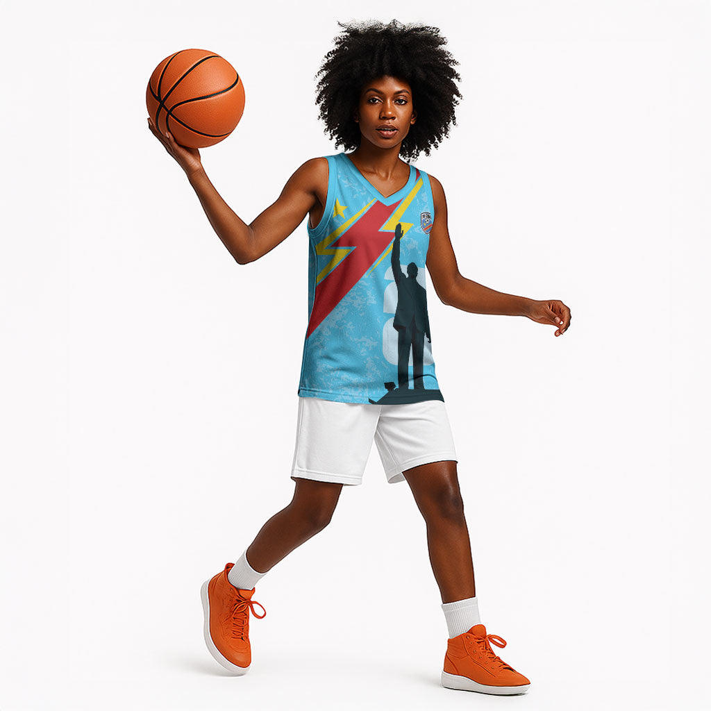DR Congo WC2026 Custom Basketball Jersey Lumumba Eva Inspired