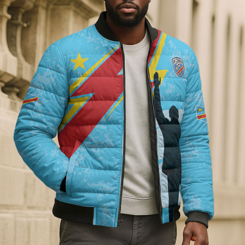 DR Congo WC2026 Custom Bomber Puffer Jacket Lumumba Eva Inspired