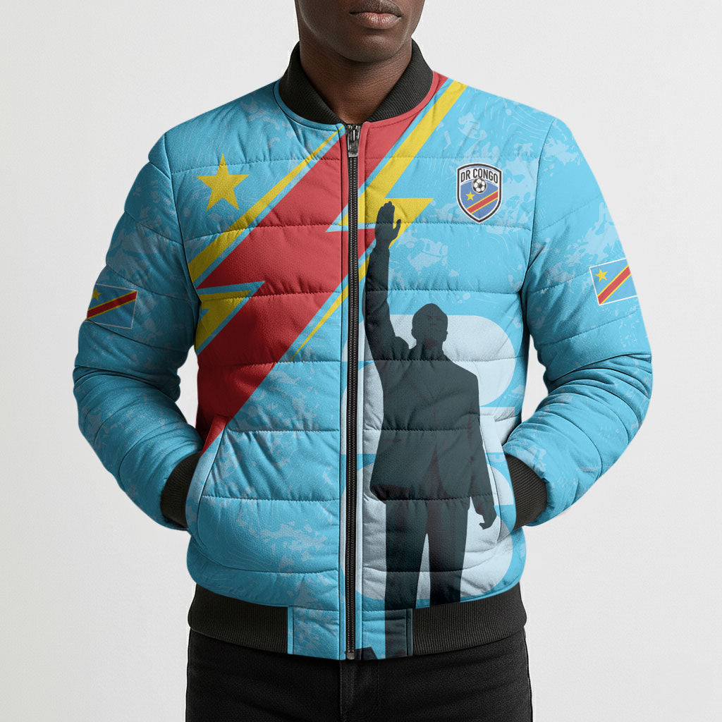 DR Congo WC2026 Custom Bomber Puffer Jacket Lumumba Eva Inspired