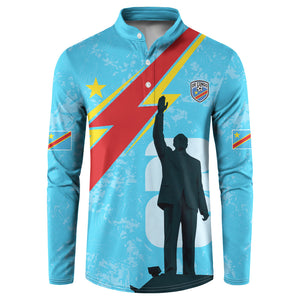 DR Congo WC2026 Custom Button Sweatshirt Lumumba Eva Inspired