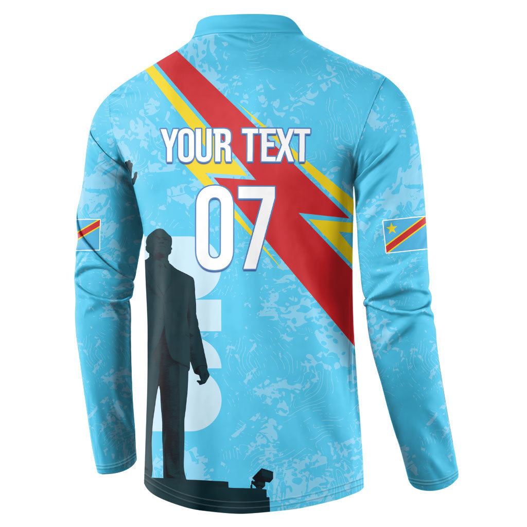 DR Congo WC2026 Custom Button Sweatshirt Lumumba Eva Inspired