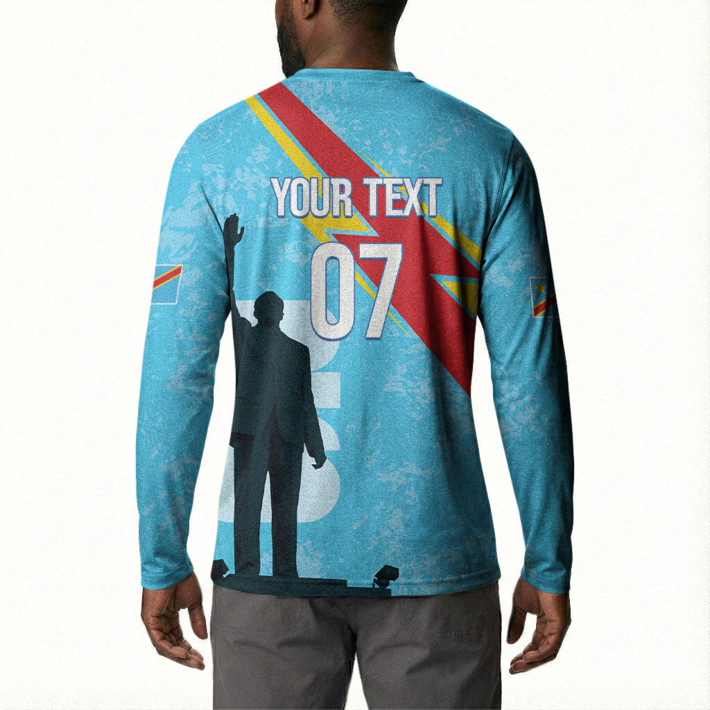DR Congo WC2026 Custom Button Sweatshirt Lumumba Eva Inspired