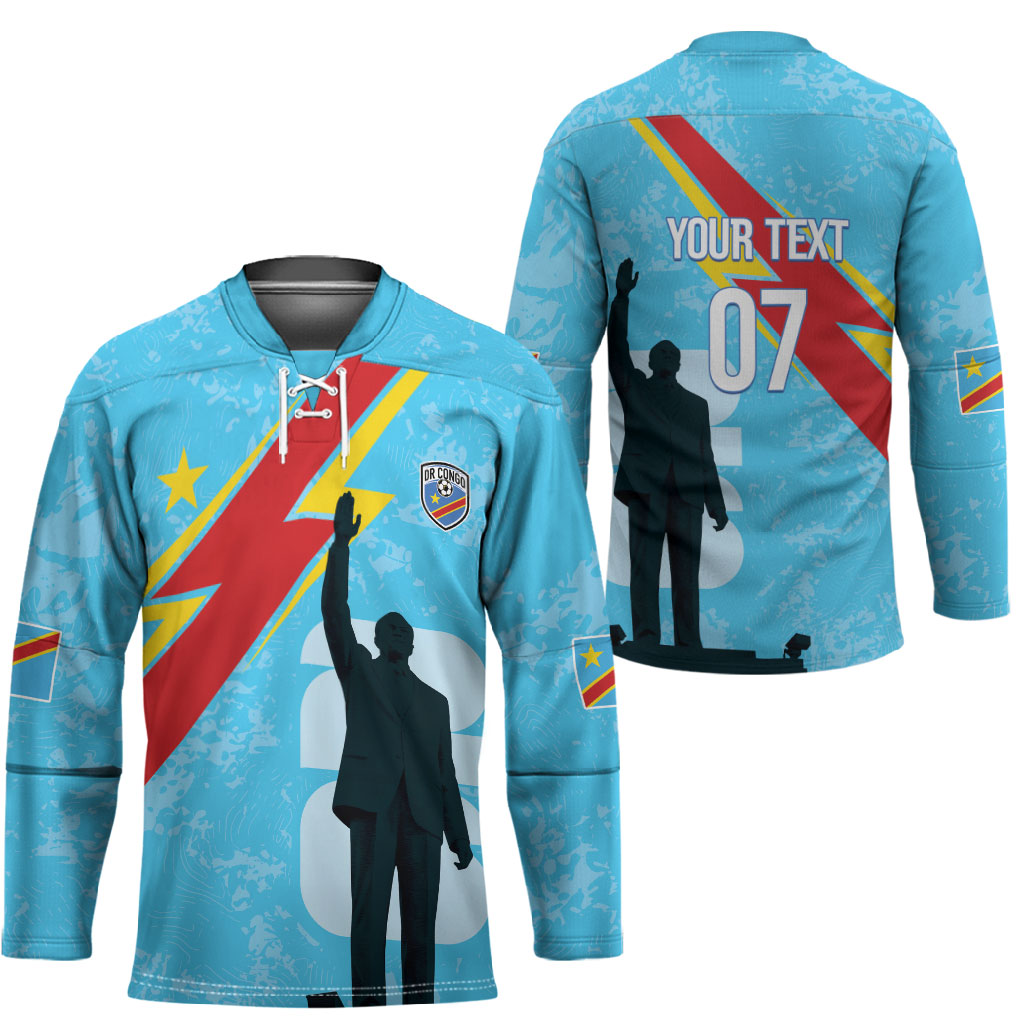 DR Congo WC2026 Custom Hockey Jersey Lumumba Eva Inspired