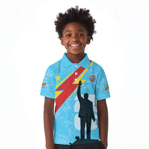 DR Congo WC2026 Custom Kid Polo Shirt Lumumba Eva Inspired
