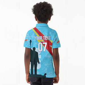 DR Congo WC2026 Custom Kid Polo Shirt Lumumba Eva Inspired