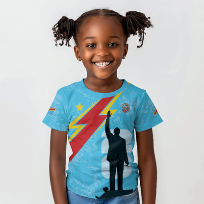 DR Congo WC2026 Custom Kid T shirt Lumumba Eva Inspired