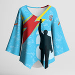 DR Congo WC2026 Custom Kimono Sleeve Blouse Lumumba Eva Inspired