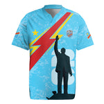 DR Congo WC2026 Custom Rugby Jersey Lumumba Eva Inspired