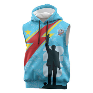 DR Congo WC2026 Custom Sleeveless Hoodie Lumumba Eva Inspired