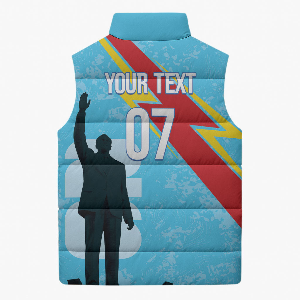 DR Congo WC2026 Custom Sleeveless Puffer Jacket Lumumba Eva Inspired