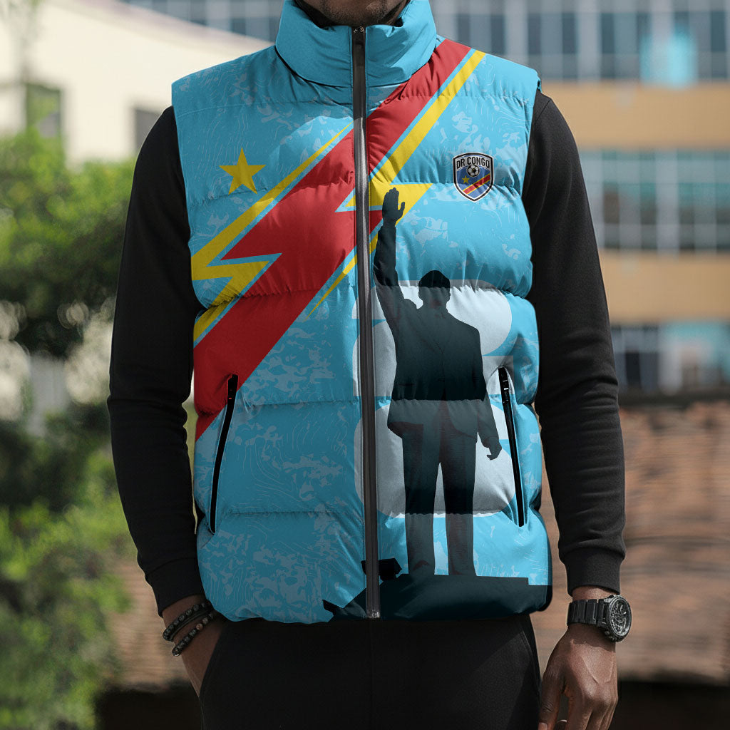 DR Congo WC2026 Custom Sleeveless Puffer Jacket Lumumba Eva Inspired
