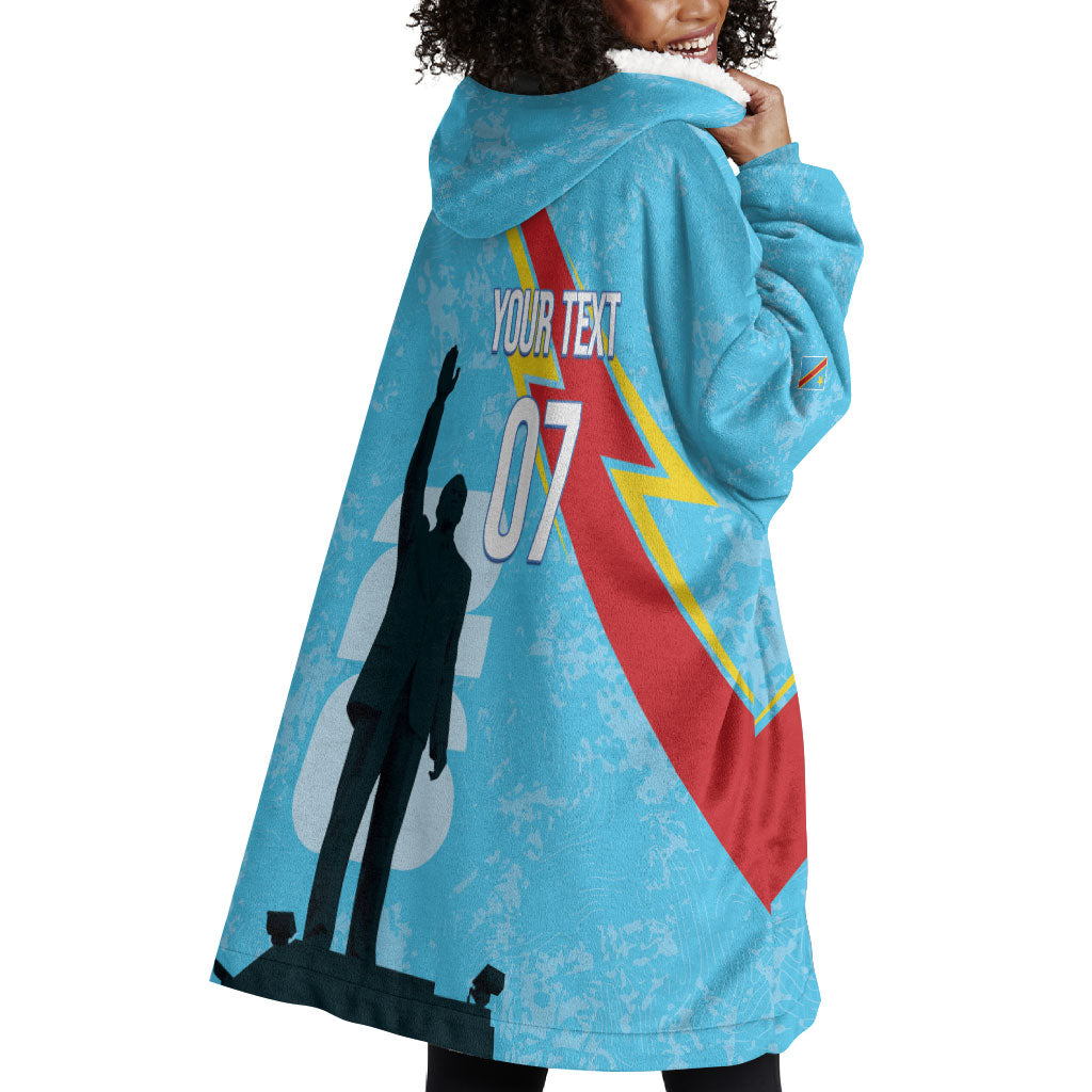 DR Congo WC2026 Custom Wearable Blanket Hoodie Lumumba Eva Inspired