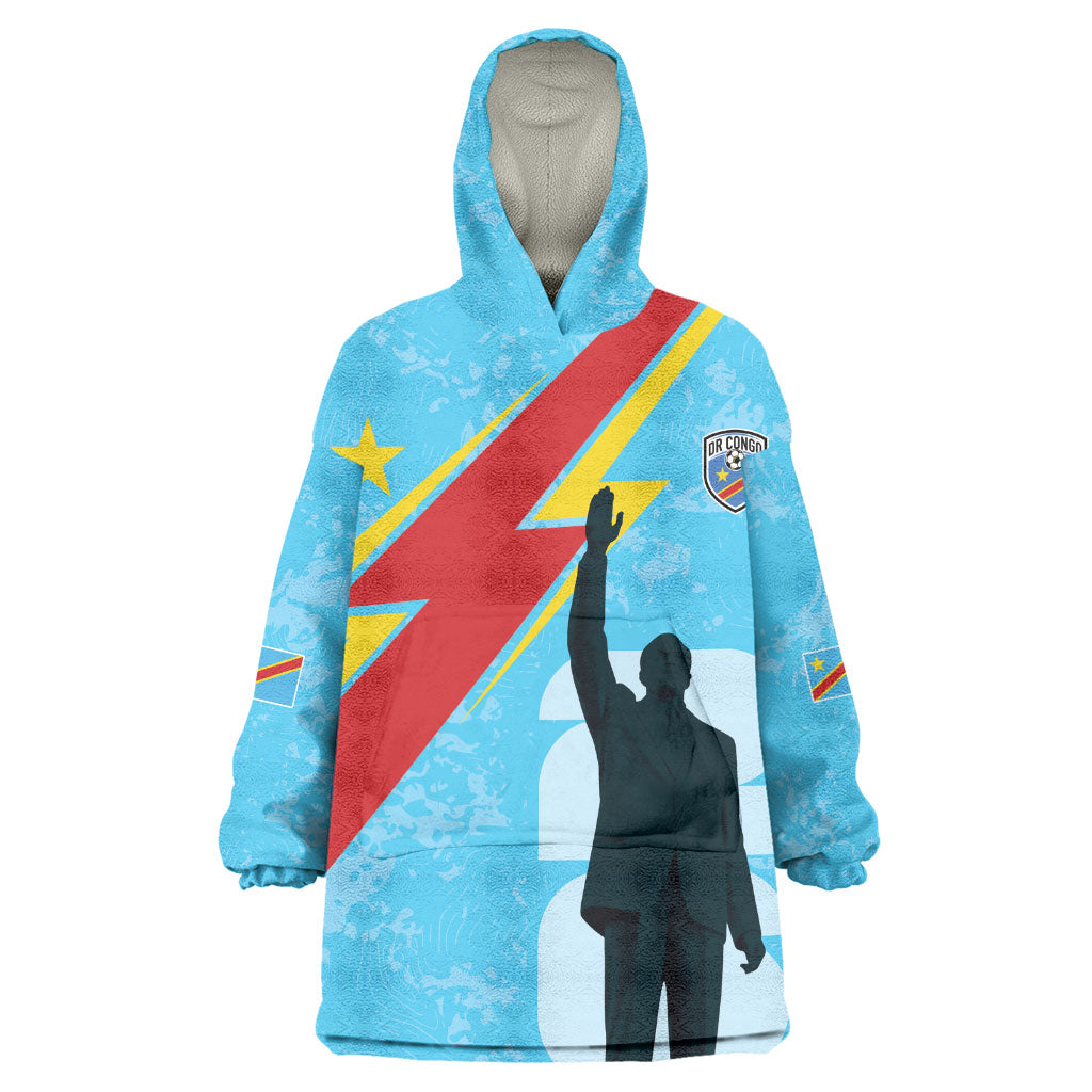 DR Congo WC2026 Custom Wearable Blanket Hoodie Lumumba Eva Inspired