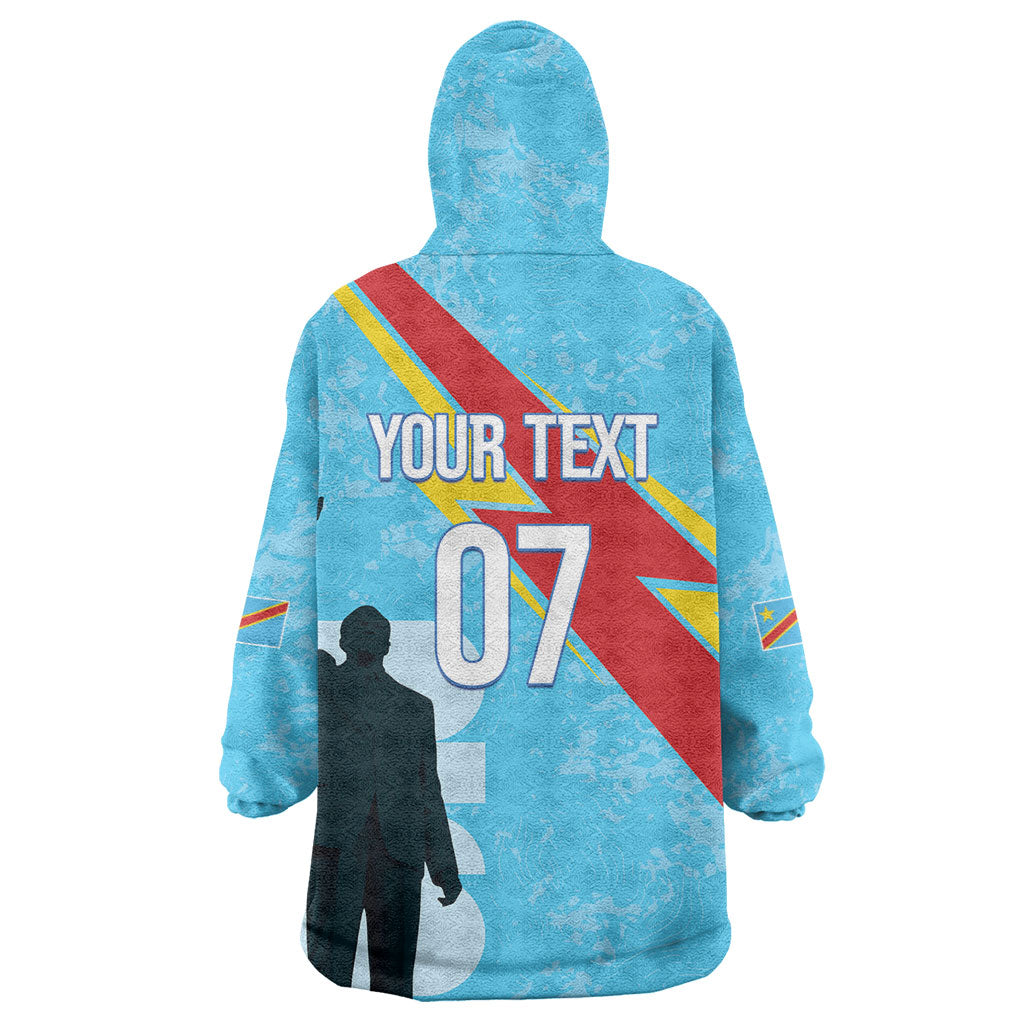 DR Congo WC2026 Custom Wearable Blanket Hoodie Lumumba Eva Inspired