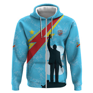 DR Congo WC2026 Custom Zip Hoodie Lumumba Eva Inspired