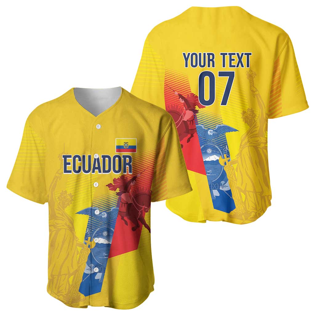 Ecuador Football Custom WC2026 Baseball Jersey Historical Symbols - African Pride