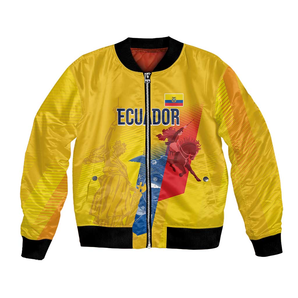 Ecuador Football Custom WC2026 Bomber Jacket Historical Symbols - African Pride