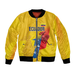 Ecuador Football Custom WC2026 Bomber Jacket Historical Symbols - African Pride