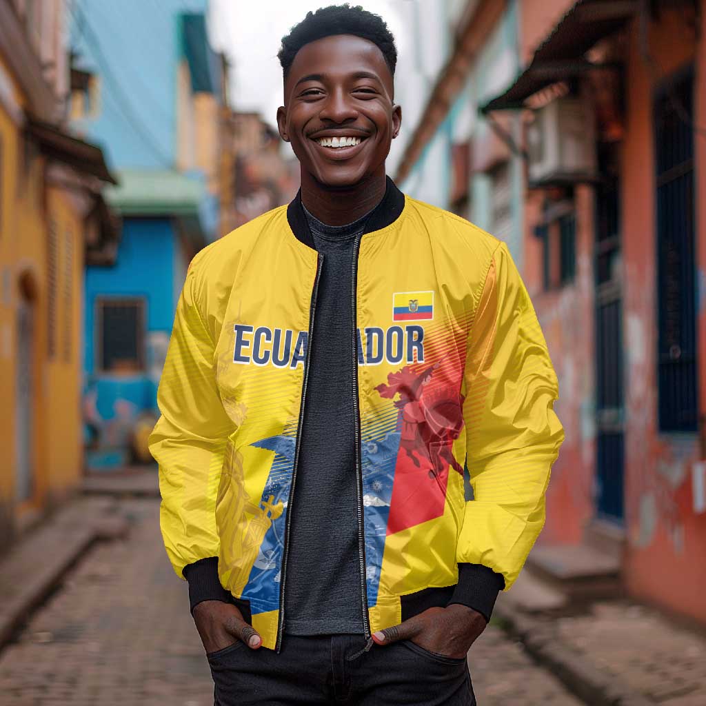 Ecuador Football Custom WC2026 Bomber Jacket Historical Symbols - African Pride