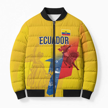 Ecuador Football Custom WC2026 Bomber Puffer Jacket Historical Symbols - African Pride