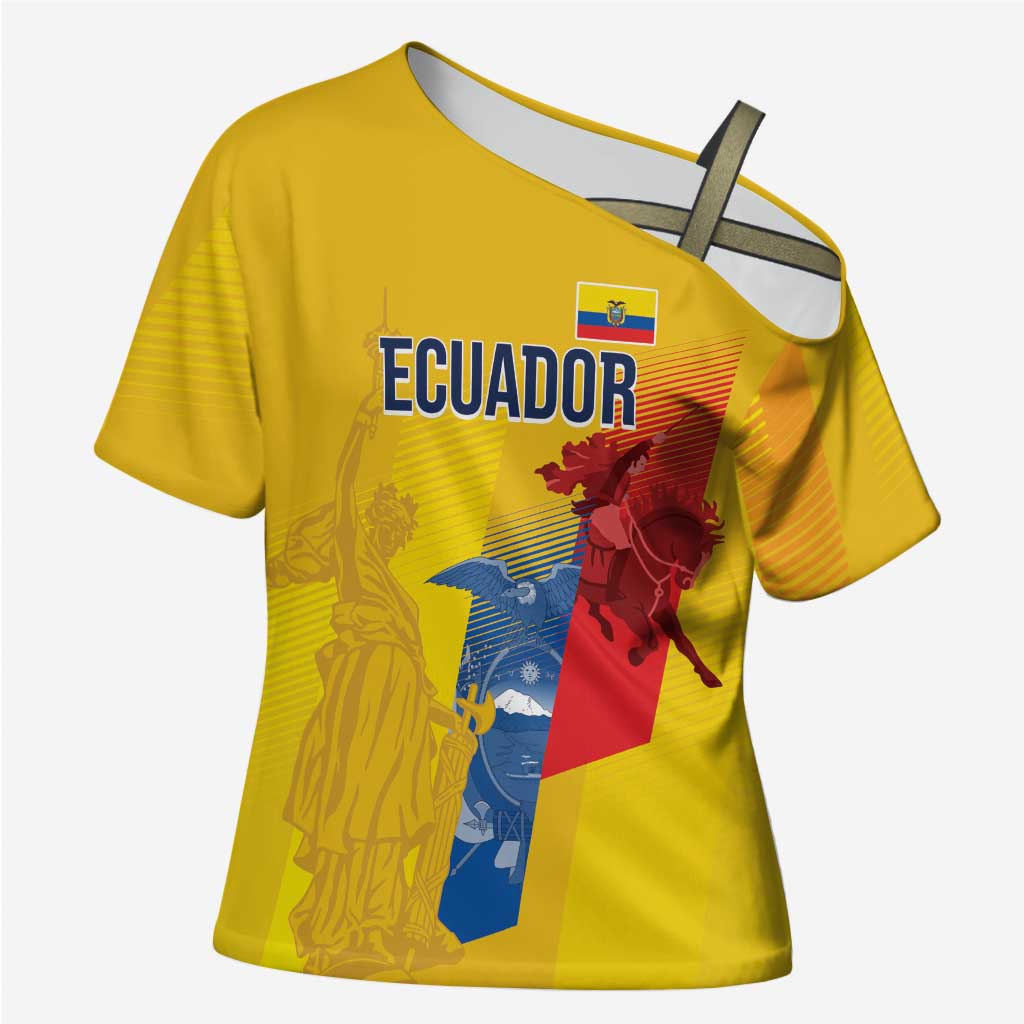 Ecuador Football Custom WC2026 Cross Shoulder Shirt Historical Symbols - African Pride
