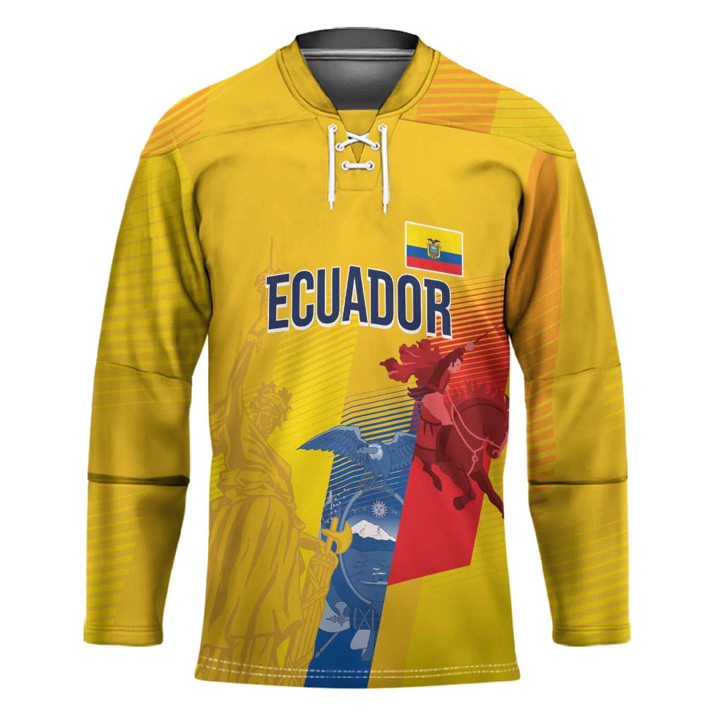 Ecuador Football Custom WC2026 Hockey Jersey Historical Symbols - African Pride