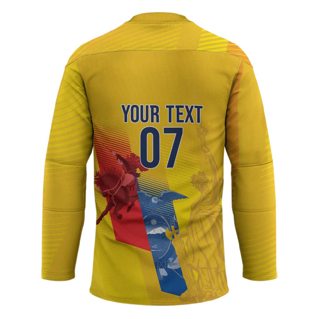 Ecuador Football Custom WC2026 Hockey Jersey Historical Symbols - African Pride