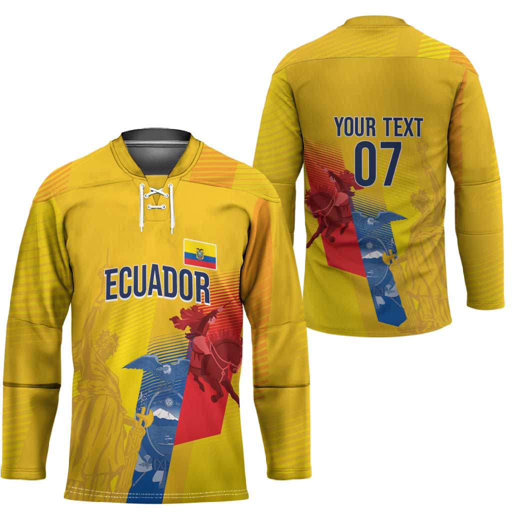 Ecuador Football Custom WC2026 Hockey Jersey Historical Symbols - African Pride