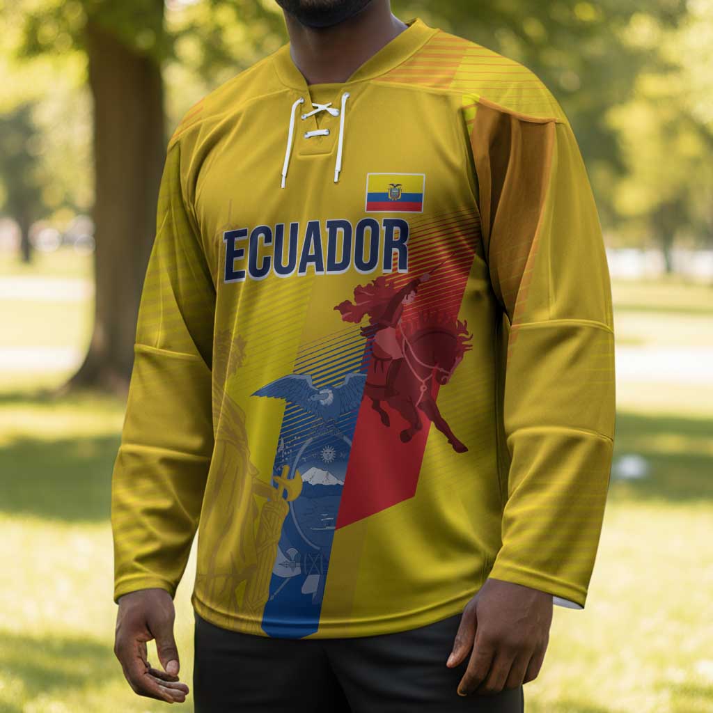 Ecuador Football Custom WC2026 Hockey Jersey Historical Symbols - African Pride
