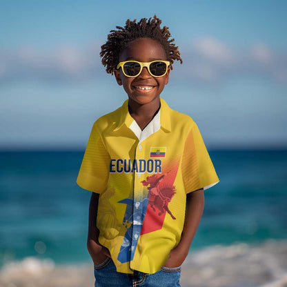 Ecuador Football Custom WC2026 Kid Hawaiian Shirt Historical Symbols - African Pride