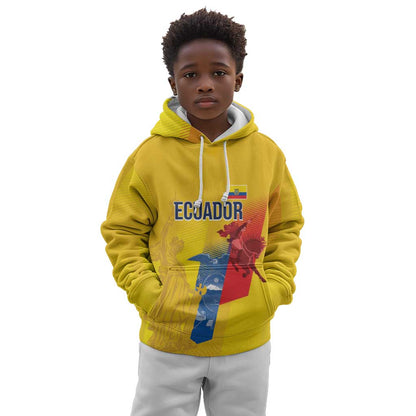 Ecuador Football Custom WC2026 Kid Hoodie Historical Symbols - African Pride
