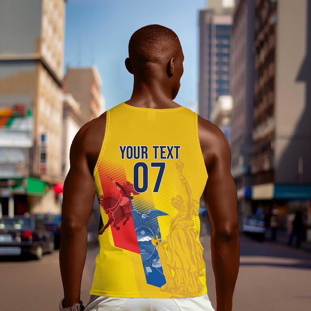 Ecuador Football Custom WC2026 Men Tank Top Historical Symbols - African Pride