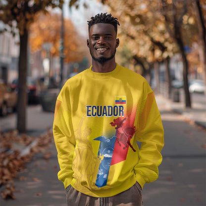 Ecuador Football Custom WC2026 Sweatshirt Historical Symbols - African Pride